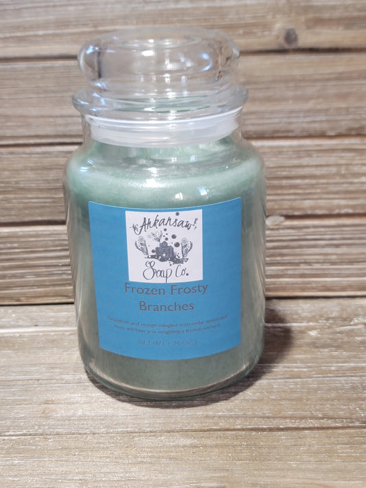 Frozen Frosty Branches 24oz 2 wick candle