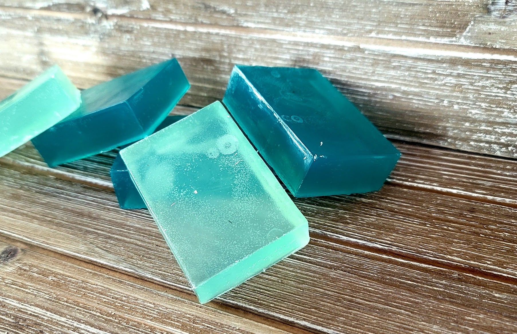 TURQUOISE CRYSTAL GLYCERIN SOAP – SHMILY Soap Co.